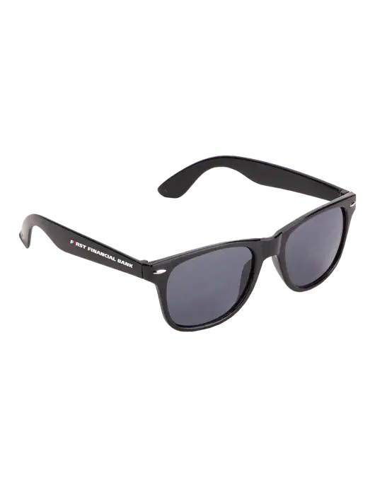 Daytona Black Sunglasses w/First Financial Bank Logo