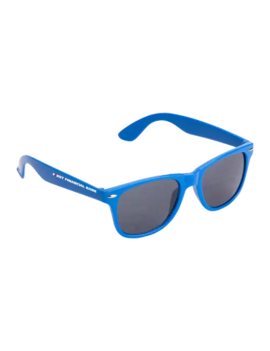 Daytona Blue Sunglasses w/First Financial Bank Logo
