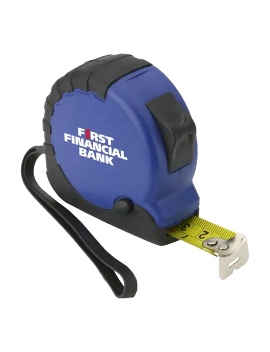 Blue Tape Measure, 16' w/First Financial Bank Logo
