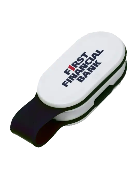 Magna Clip Black Personal Safety Light w/First Financial Bank Logo